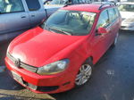 2011 Volkswagen Jetta Tdi Red vin: 3VWPL7AJ4BM628467