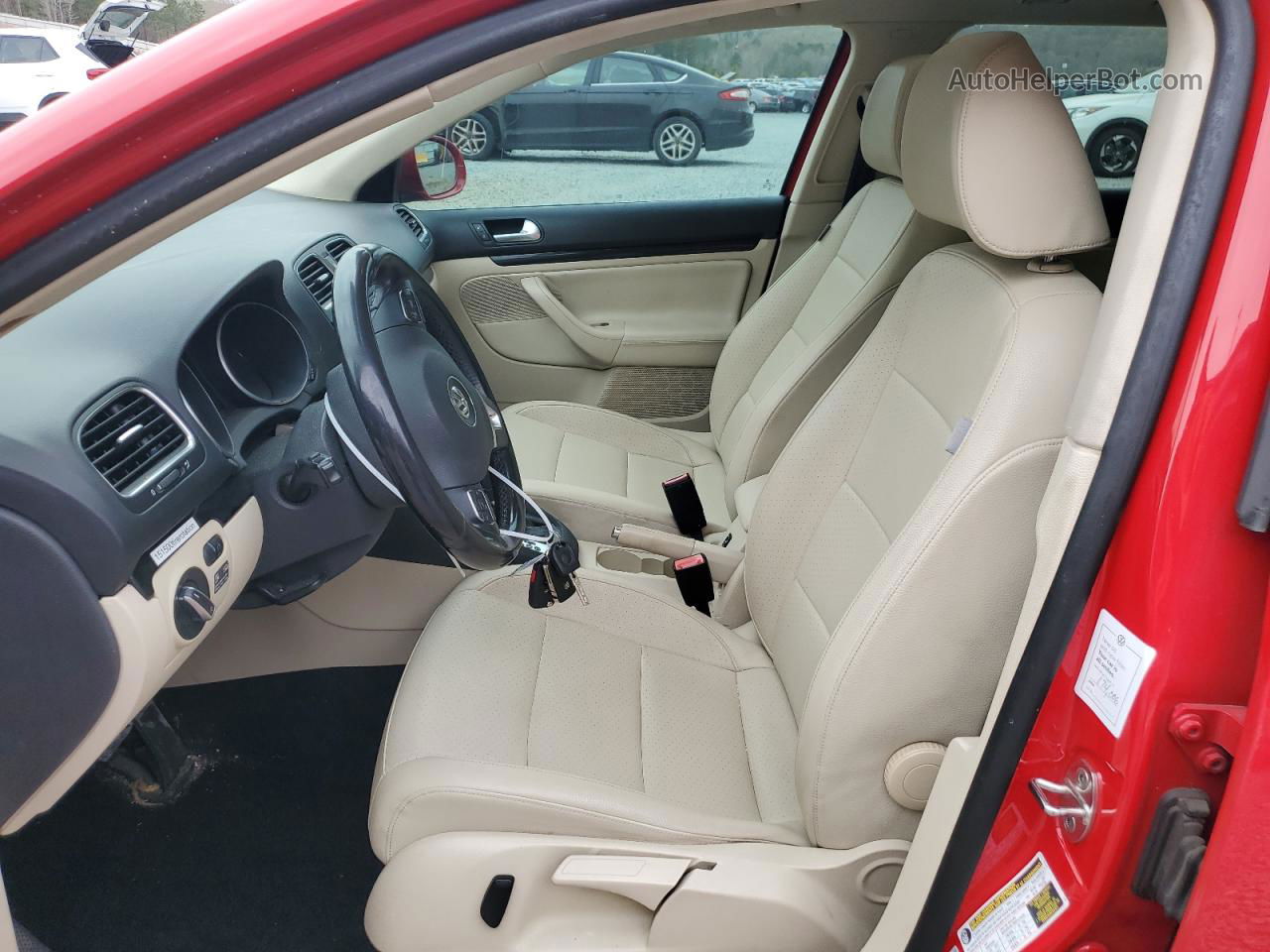 2012 Volkswagen Jetta Tdi Red vin: 3VWPL7AJ4CM603943