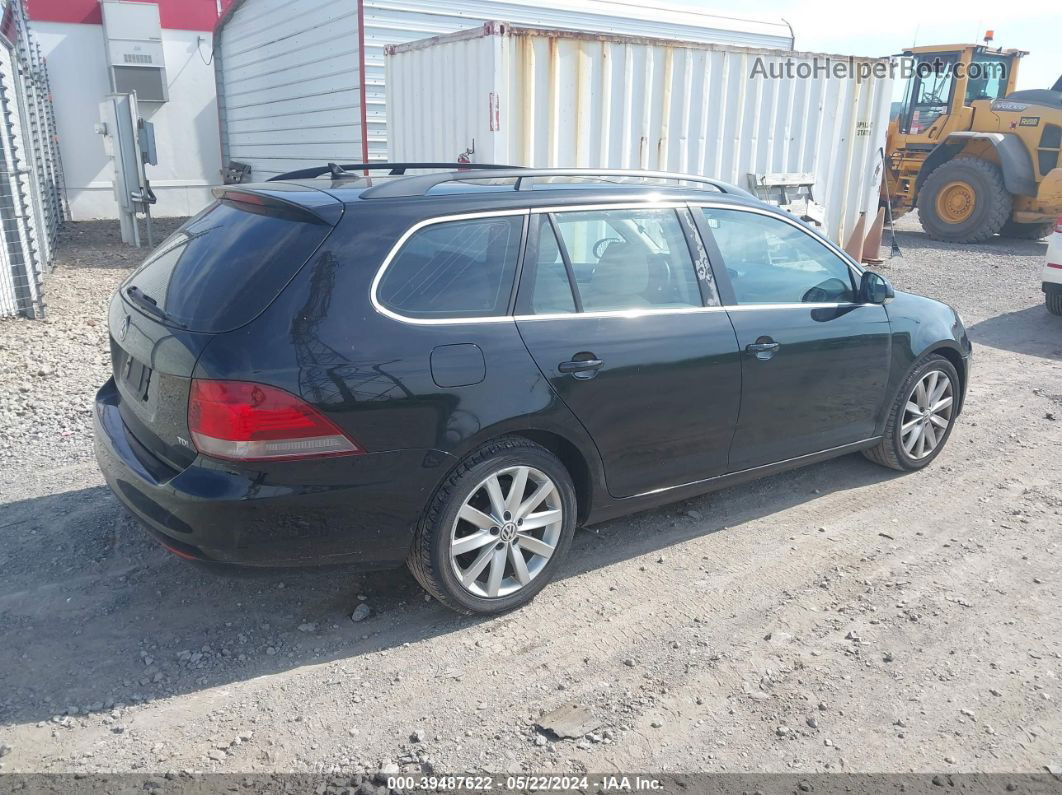 2012 Volkswagen Jetta Sportwagen 2.0l Tdi Black vin: 3VWPL7AJ4CM616627