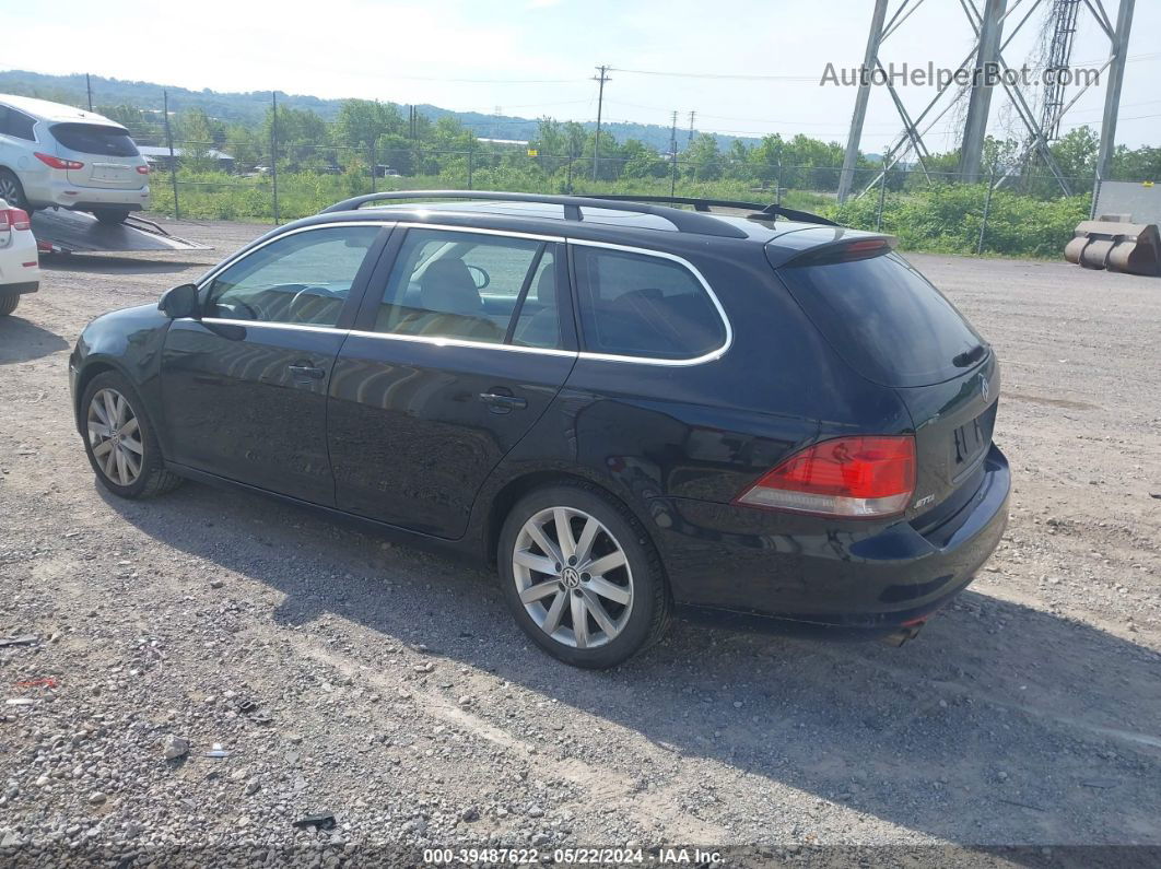 2012 Volkswagen Jetta Sportwagen 2.0l Tdi Black vin: 3VWPL7AJ4CM616627