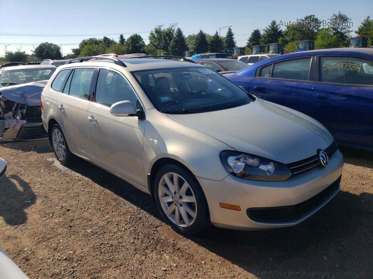 2012 Volkswagen Jetta Tdi Silver vin: 3VWPL7AJ4CM637851