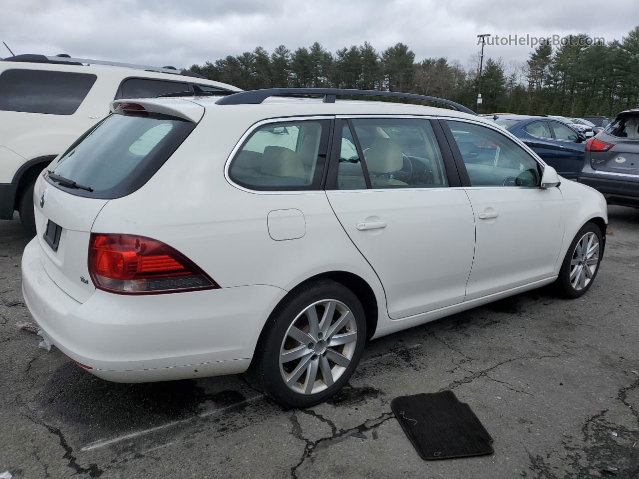 2012 Volkswagen Jetta Tdi White vin: 3VWPL7AJ4CM679100