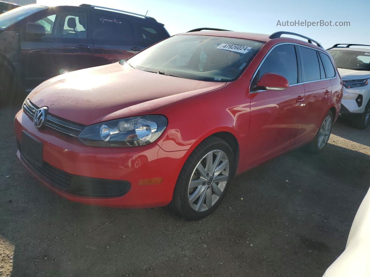 2012 Volkswagen Jetta Tdi Red vin: 3VWPL7AJ4CM707879