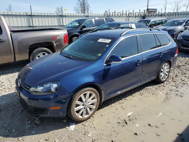 2012 Volkswagen Jetta Tdi Blue vin: 3VWPL7AJ4CM712905