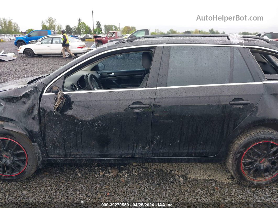 2013 Volkswagen Jetta Sportwagen 2.0l Tdi Black vin: 3VWPL7AJ4DM628763