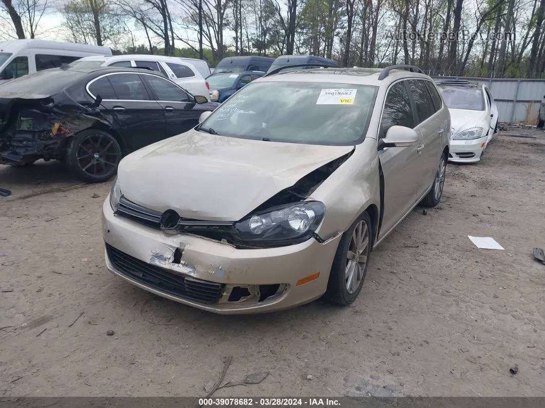 2013 Volkswagen Jetta Sportwagen 2.0l Tdi Tan vin: 3VWPL7AJ4DM631923