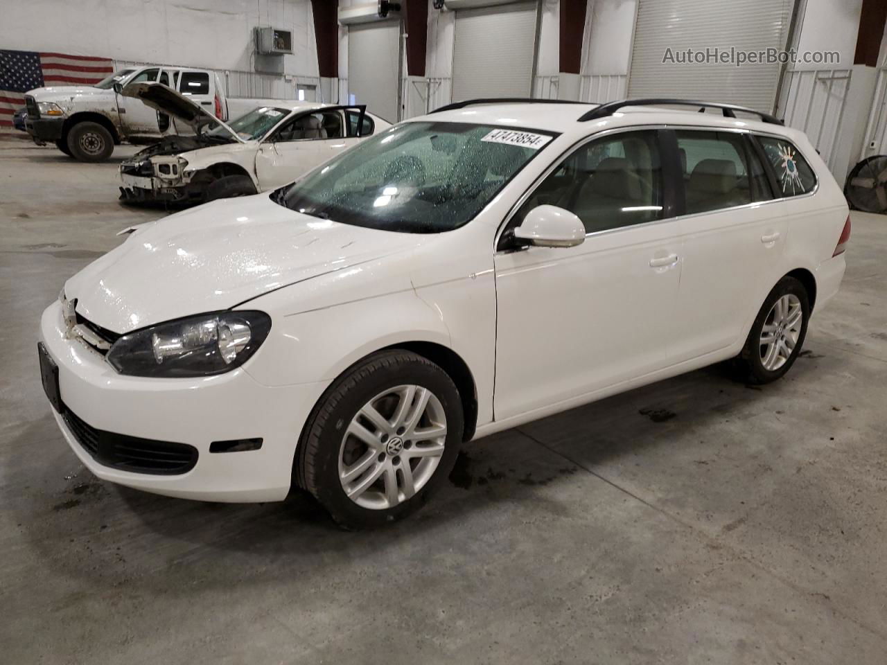 2013 Volkswagen Jetta Tdi White vin: 3VWPL7AJ4DM671516