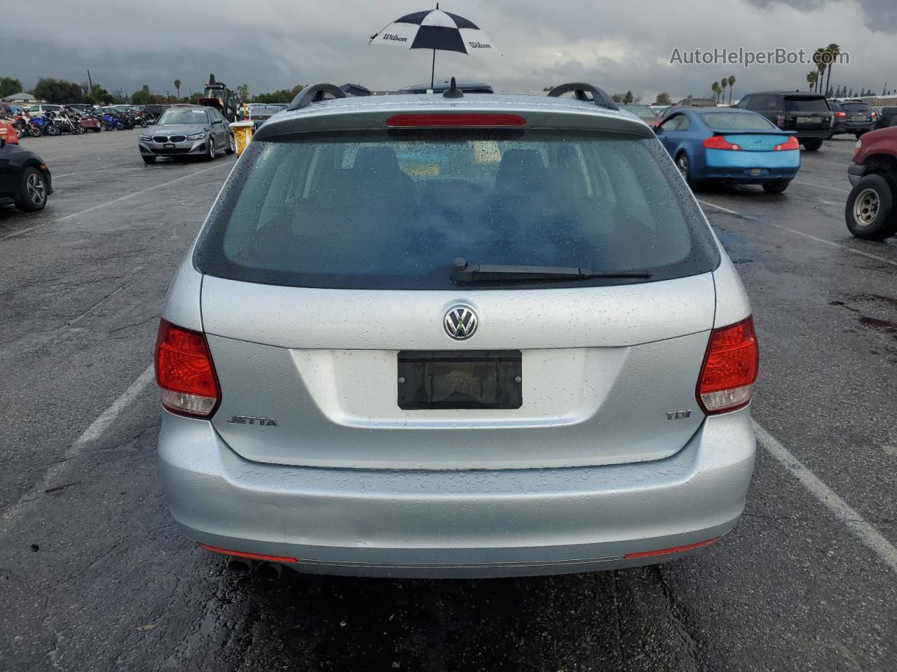 2013 Volkswagen Jetta Tdi Silver vin: 3VWPL7AJ4DM690681