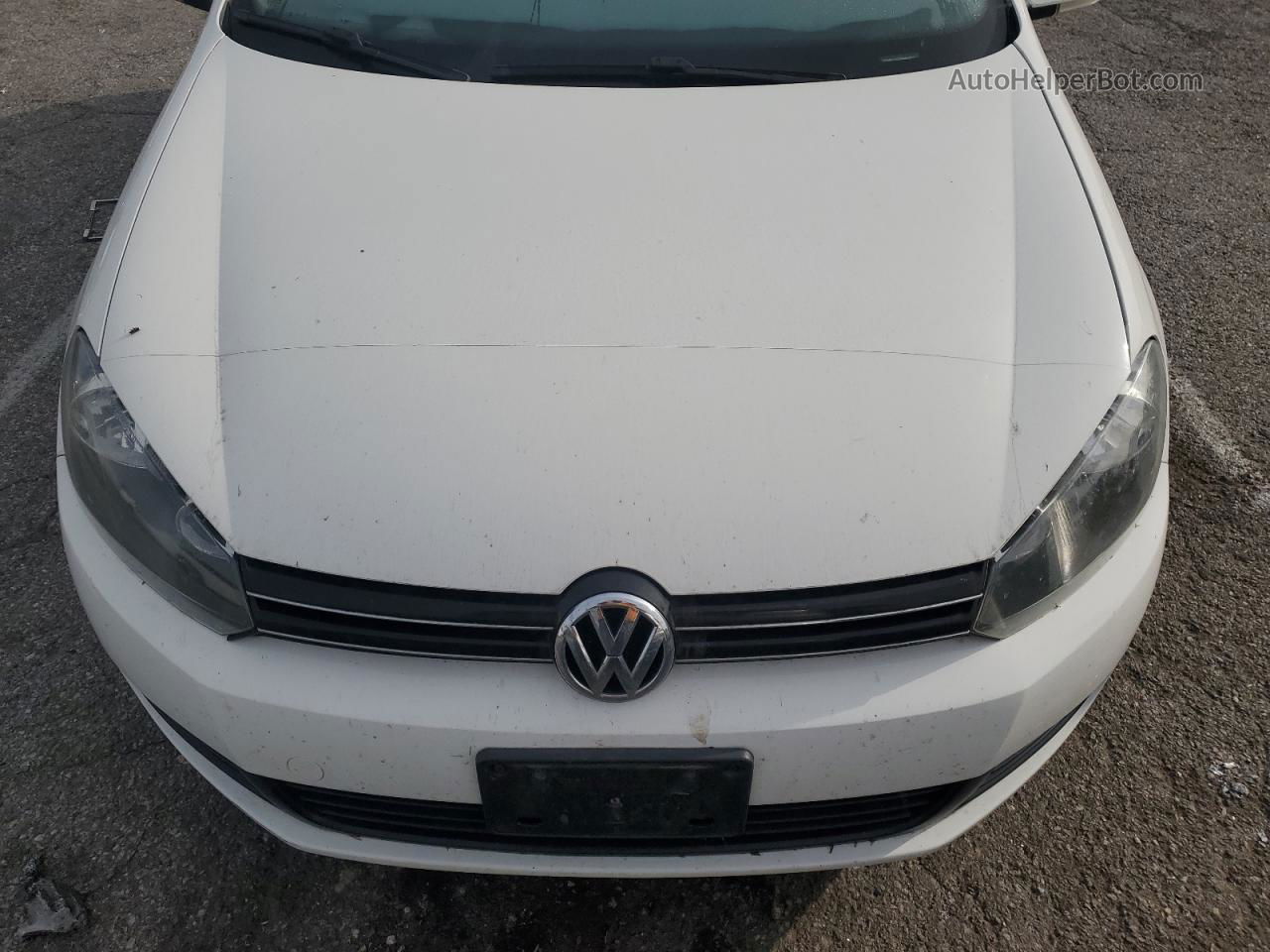 2011 Volkswagen Jetta Tdi White vin: 3VWPL7AJ5BM604727