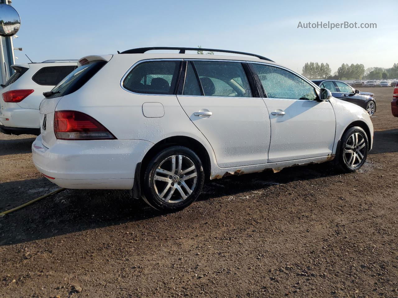 2011 Volkswagen Jetta Tdi White vin: 3VWPL7AJ5BM658335