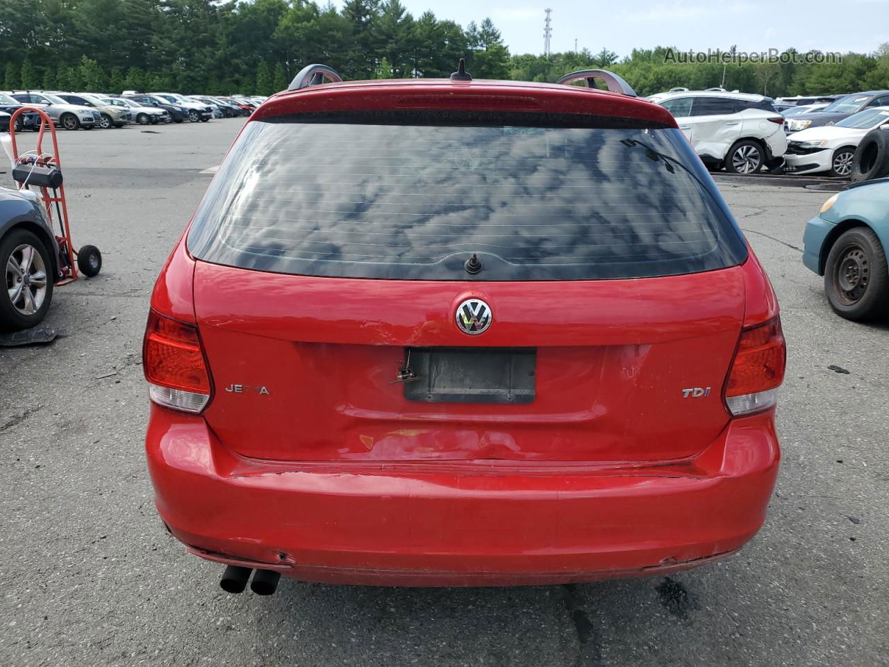 2012 Volkswagen Jetta Tdi Red vin: 3VWPL7AJ5CM653461