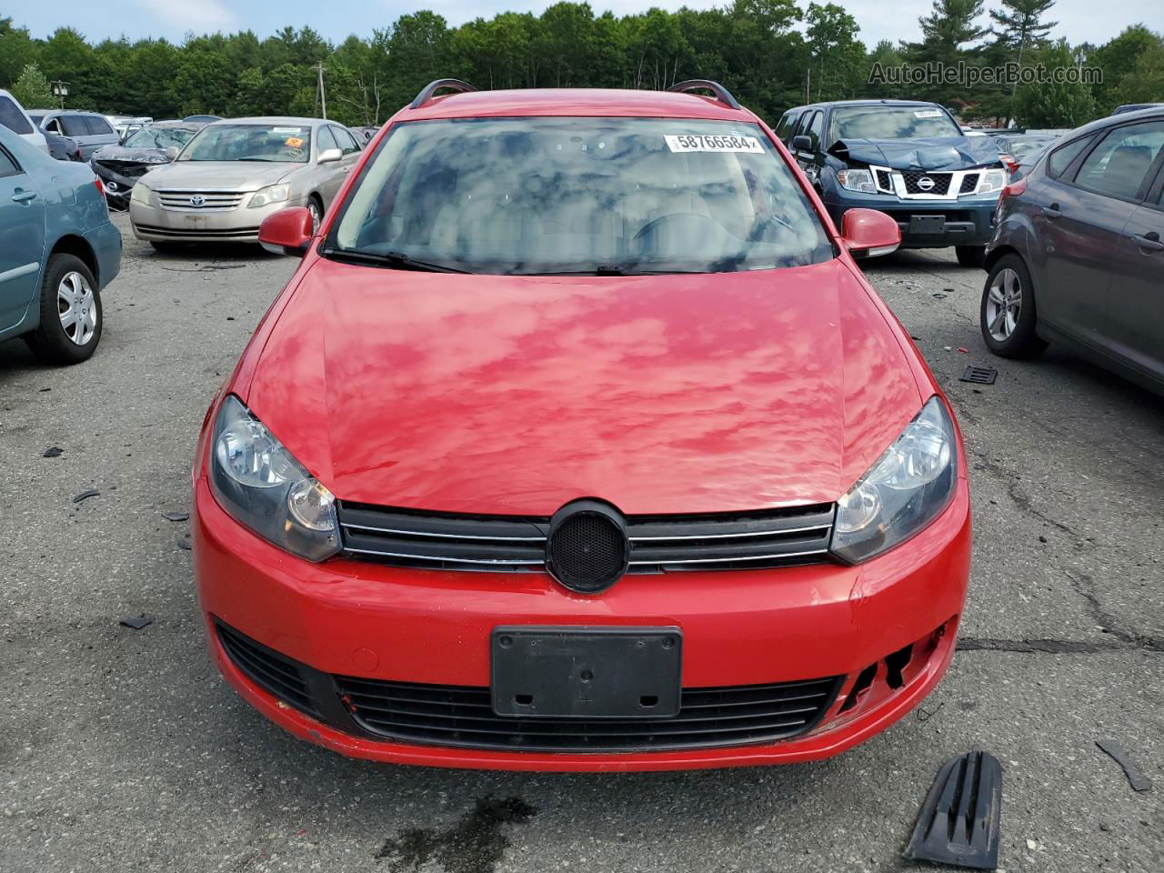 2012 Volkswagen Jetta Tdi Red vin: 3VWPL7AJ5CM653461