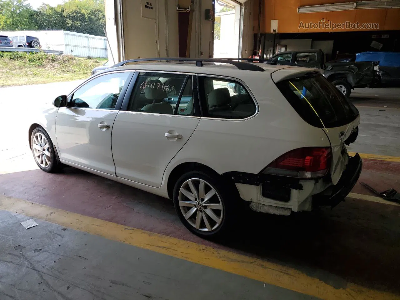 2012 Volkswagen Jetta Tdi White vin: 3VWPL7AJ5CM676044