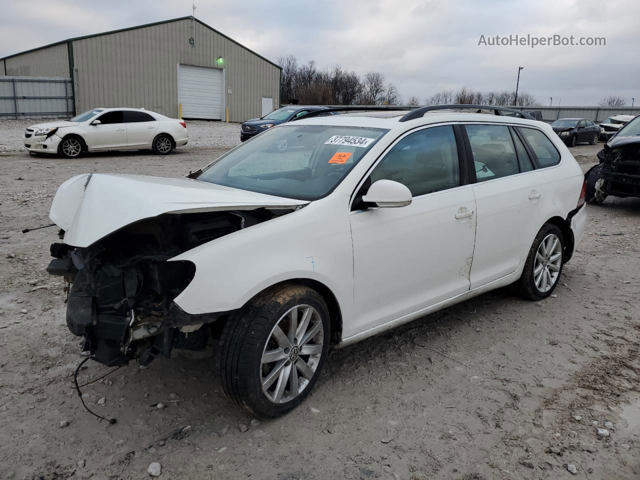 2012 Volkswagen Jetta Tdi White vin: 3VWPL7AJ5CM692163