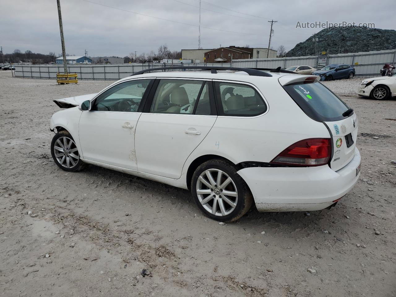 2012 Volkswagen Jetta Tdi White vin: 3VWPL7AJ5CM692163