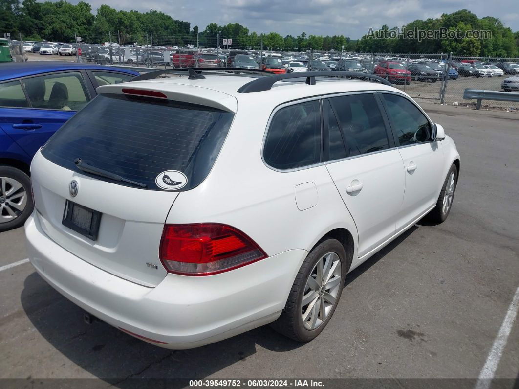 2012 Volkswagen Jetta Sportwagen 2.0l Tdi White vin: 3VWPL7AJ5CM711438