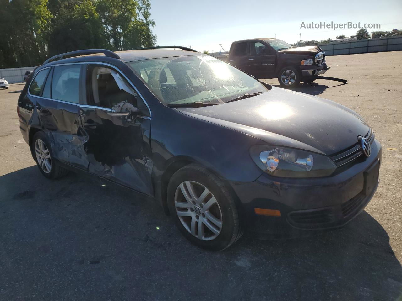 2012 Volkswagen Jetta Tdi Blue vin: 3VWPL7AJ5CM712878