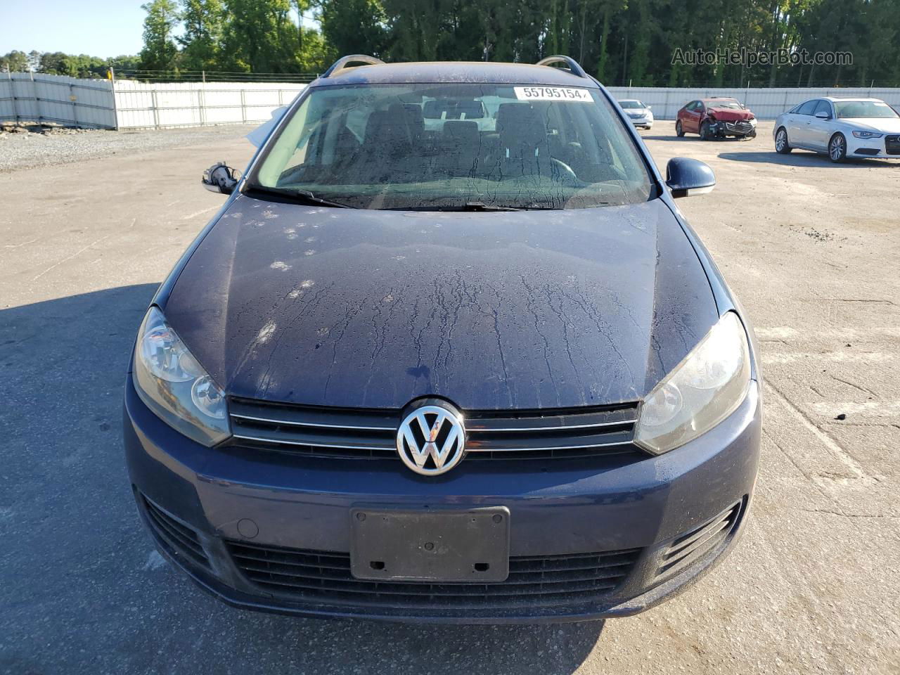 2012 Volkswagen Jetta Tdi Blue vin: 3VWPL7AJ5CM712878