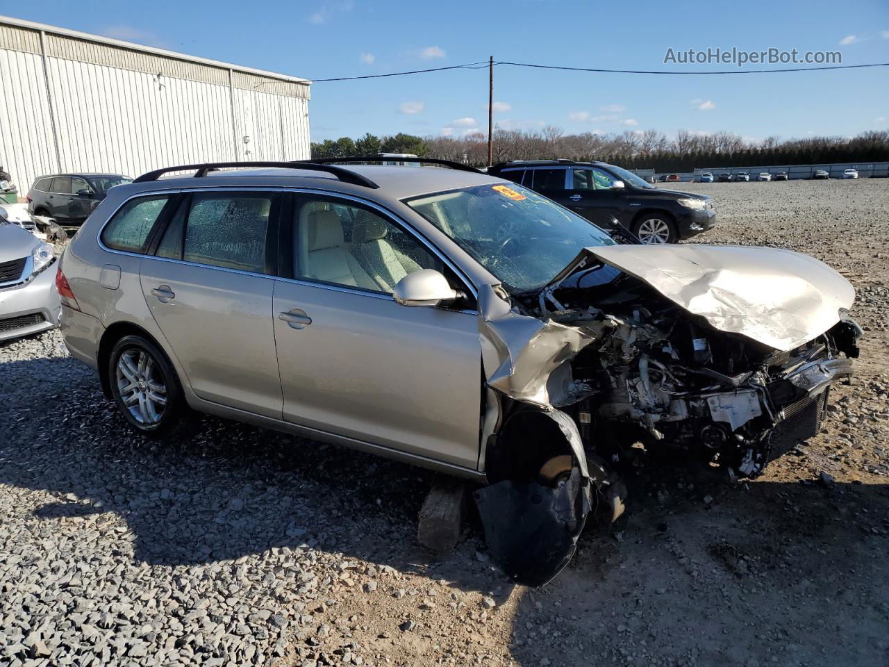 2013 Volkswagen Jetta Tdi Beige vin: 3VWPL7AJ5DM691385