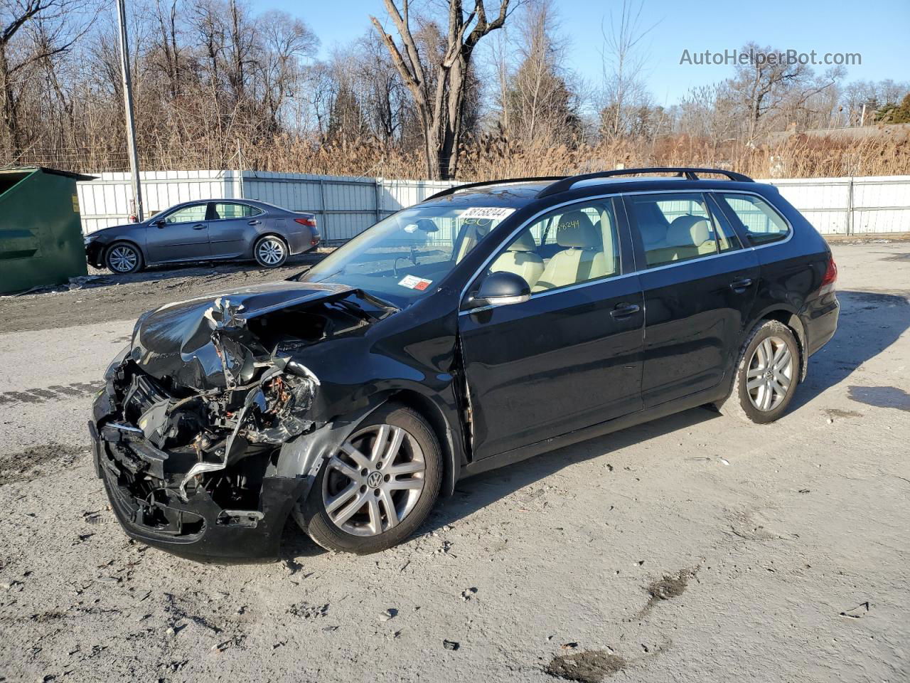 2014 Volkswagen Jetta Tdi Black vin: 3VWPL7AJ5EM601248