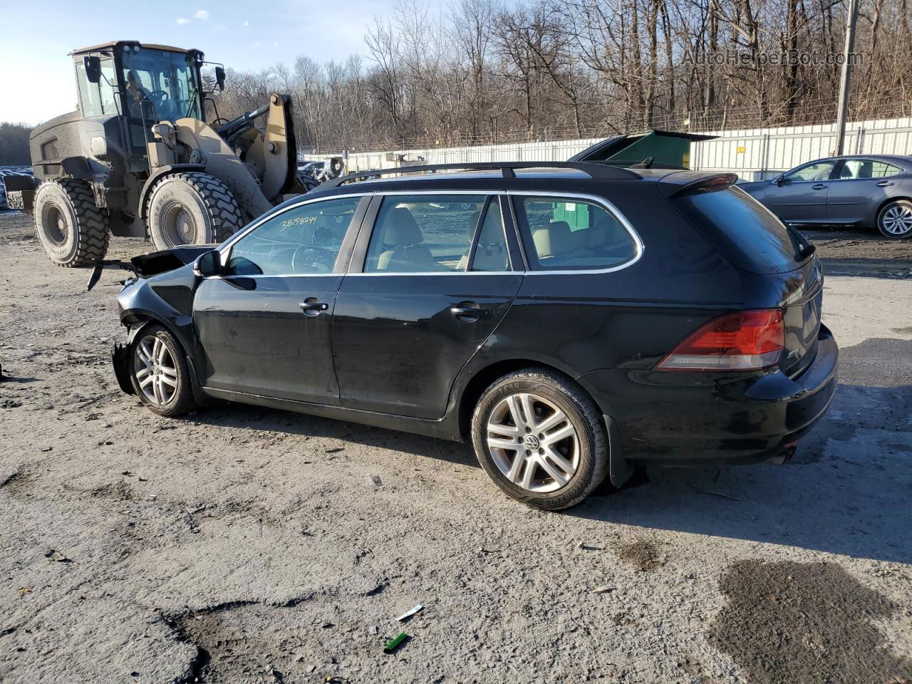 2014 Volkswagen Jetta Tdi Black vin: 3VWPL7AJ5EM601248