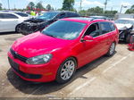 2012 Volkswagen Jetta Sportwagen 2.0l Tdi Красный vin: 3VWPL7AJ6CM698070