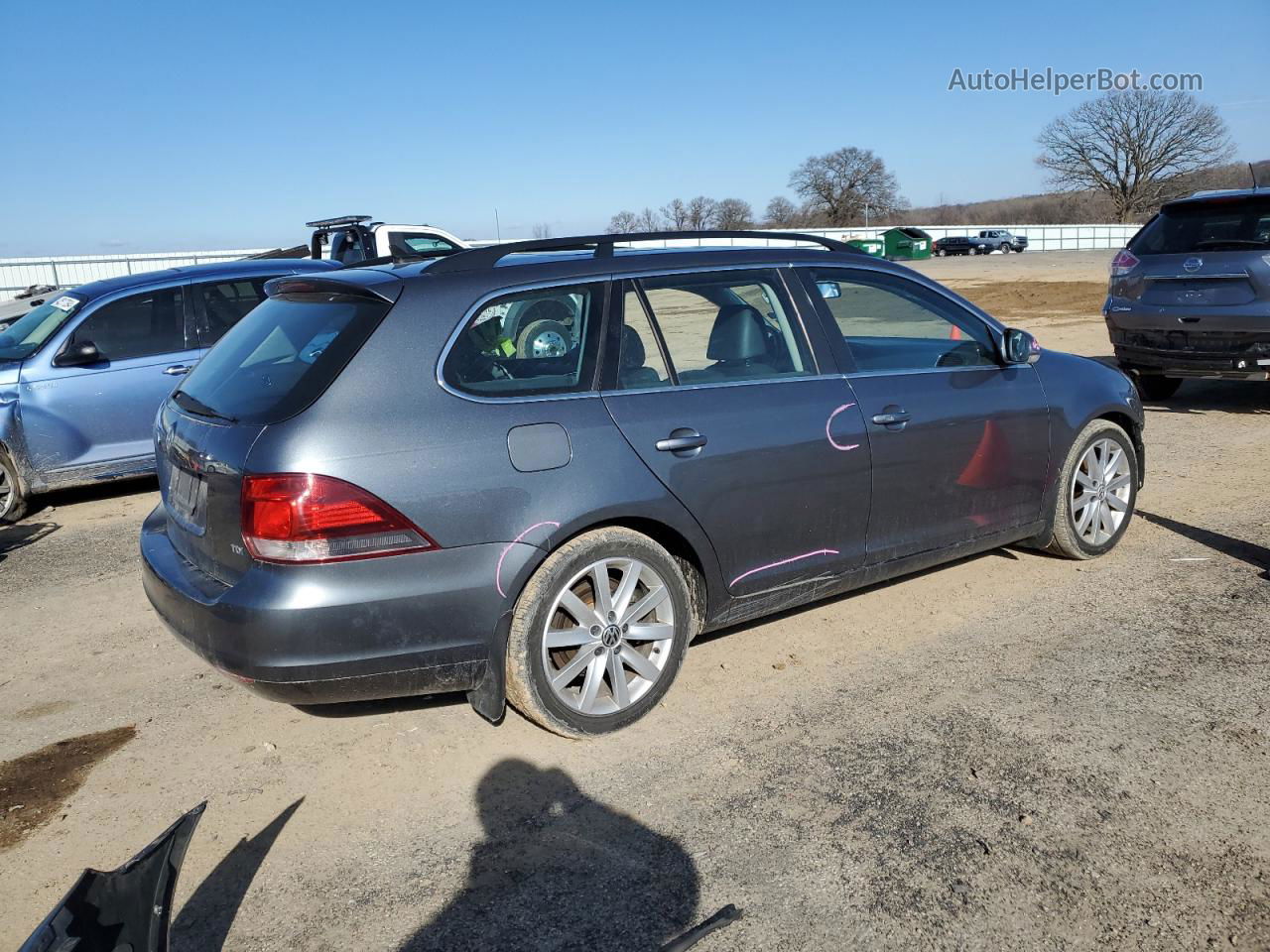 2012 Volkswagen Jetta Tdi Blue vin: 3VWPL7AJ6CM709097