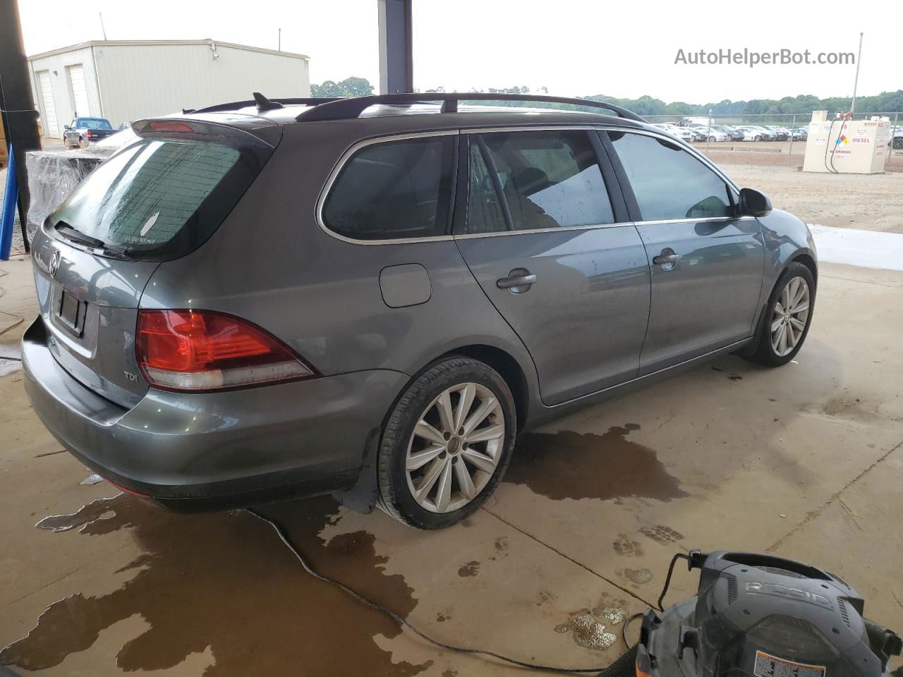 2013 Volkswagen Jetta Tdi Gray vin: 3VWPL7AJ6DM628506