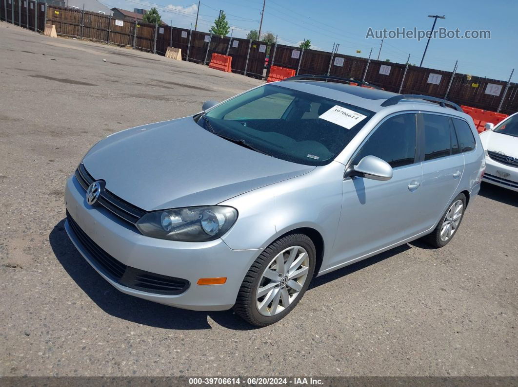 2013 Volkswagen Jetta Sportwagen 2.0l Tdi Silver vin: 3VWPL7AJ6DM695669