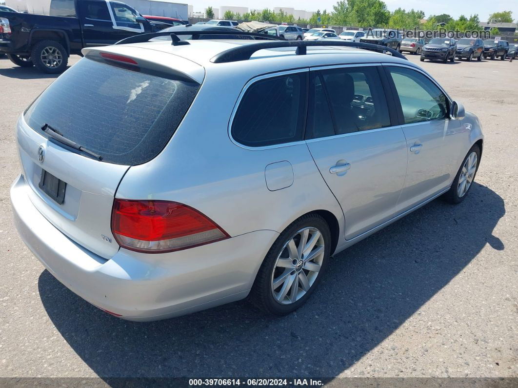 2013 Volkswagen Jetta Sportwagen 2.0l Tdi Silver vin: 3VWPL7AJ6DM695669