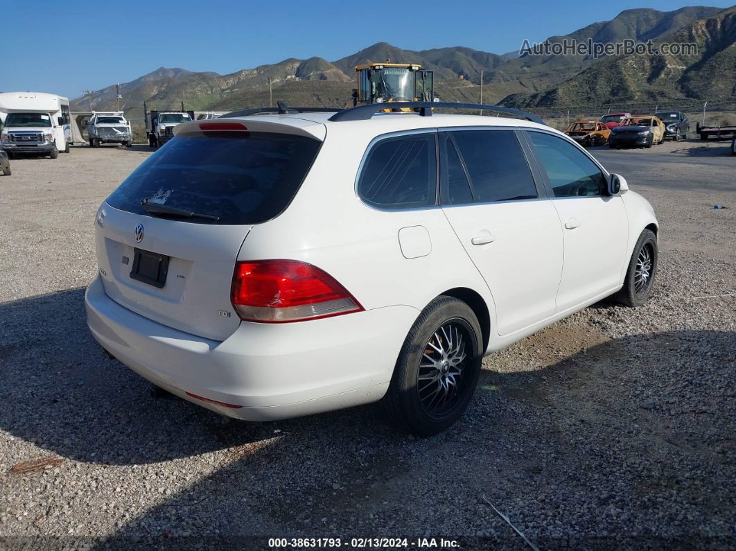 2014 Volkswagen Jetta Sportwagen 2.0l Tdi White vin: 3VWPL7AJ6EM601078