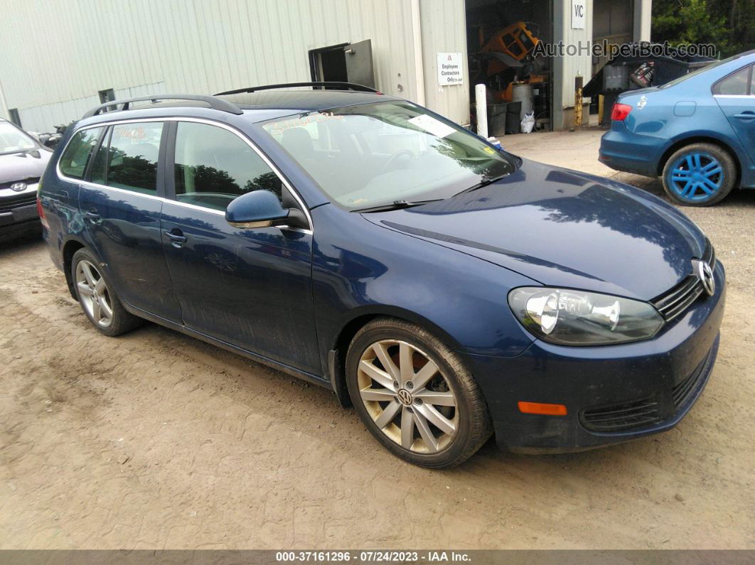 2014 Volkswagen Jetta Sportwagen Tdi W/sunroof Blue vin: 3VWPL7AJ6EM606197