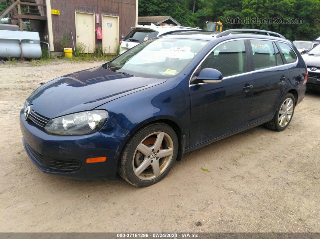 2014 Volkswagen Jetta Sportwagen Tdi W/sunroof Blue vin: 3VWPL7AJ6EM606197