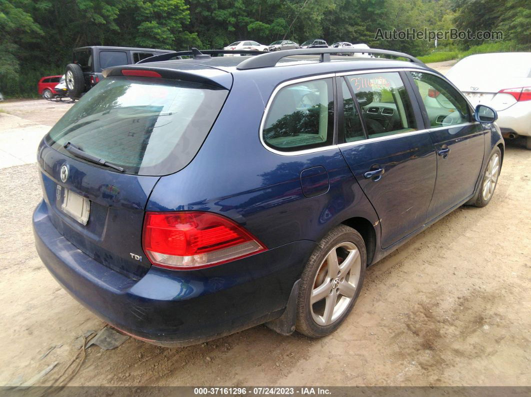 2014 Volkswagen Jetta Sportwagen Tdi W/sunroof Blue vin: 3VWPL7AJ6EM606197