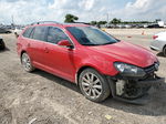 2012 Volkswagen Jetta Tdi Красный vin: 3VWPL7AJ7CM601538