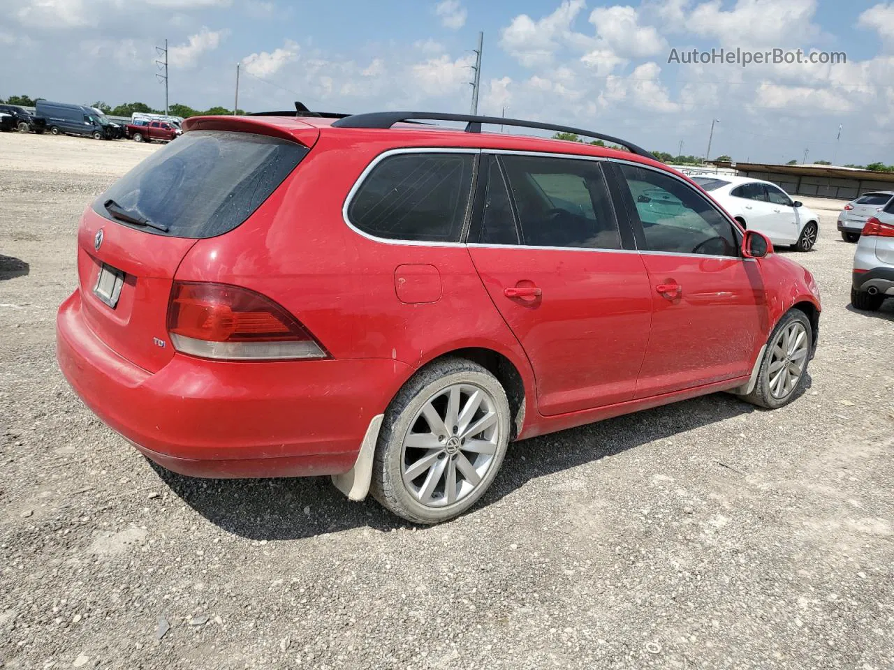 2012 Volkswagen Jetta Tdi Красный vin: 3VWPL7AJ7CM601538