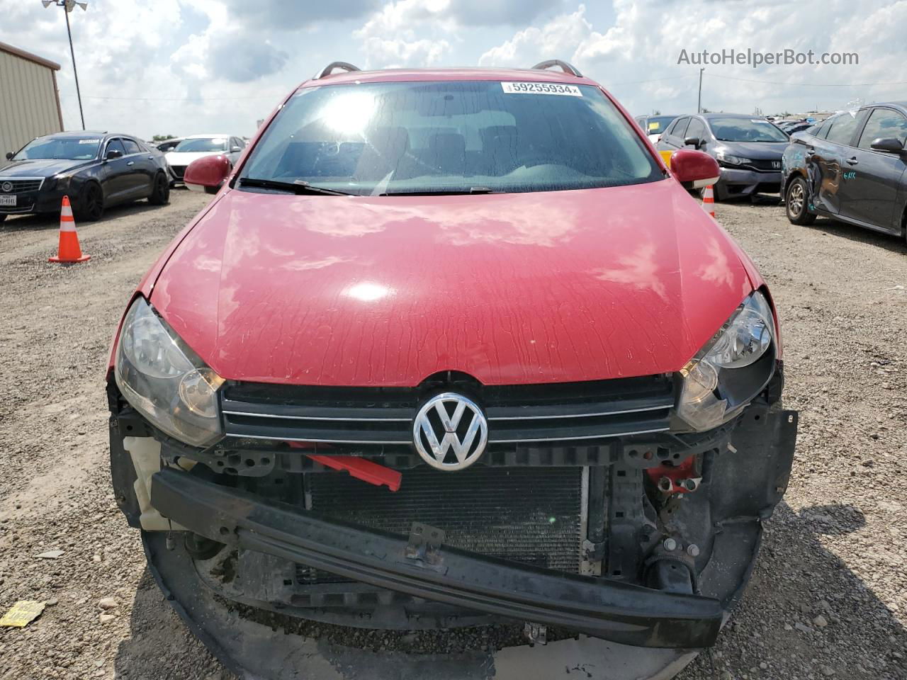 2012 Volkswagen Jetta Tdi Red vin: 3VWPL7AJ7CM601538