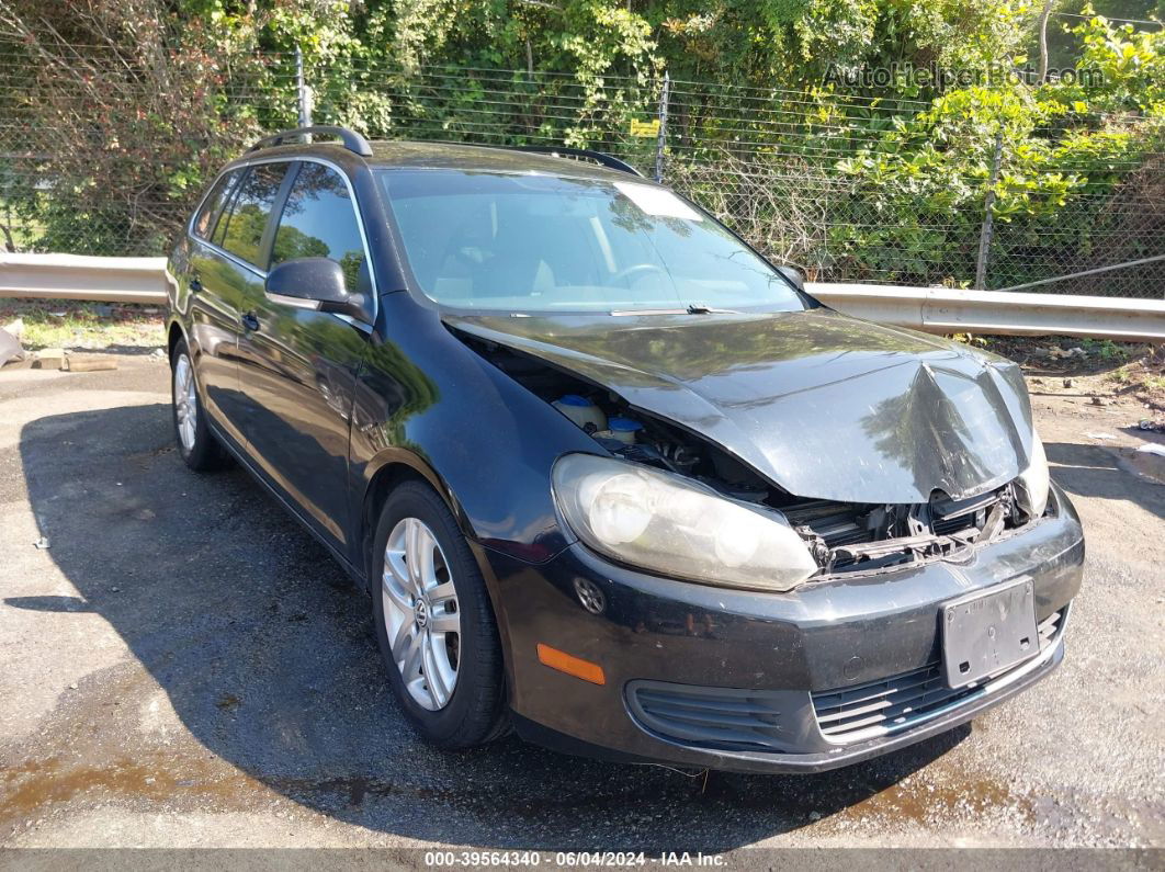 2012 Volkswagen Jetta Sportwagen 2.0l Tdi Black vin: 3VWPL7AJ7CM607372