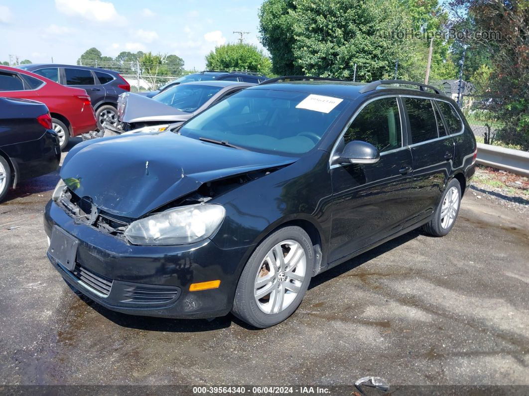 2012 Volkswagen Jetta Sportwagen 2.0l Tdi Black vin: 3VWPL7AJ7CM607372