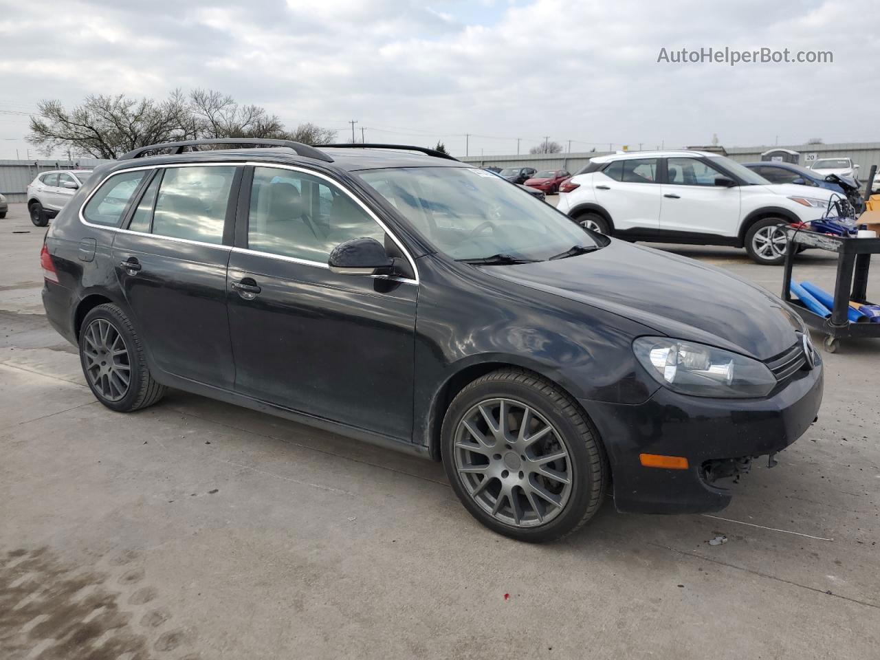 2013 Volkswagen Jetta Tdi Black vin: 3VWPL7AJ7DM642155