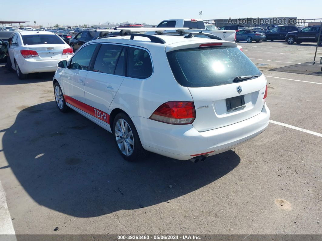 2013 Volkswagen Jetta Sportwagen 2.0l Tdi White vin: 3VWPL7AJ7DM644293