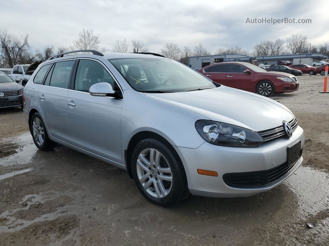 2013 Volkswagen Jetta Tdi Silver vin: 3VWPL7AJ7DM672854