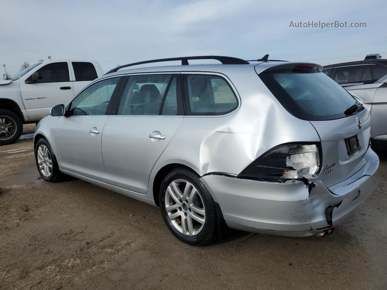 2013 Volkswagen Jetta Tdi Silver vin: 3VWPL7AJ7DM672854