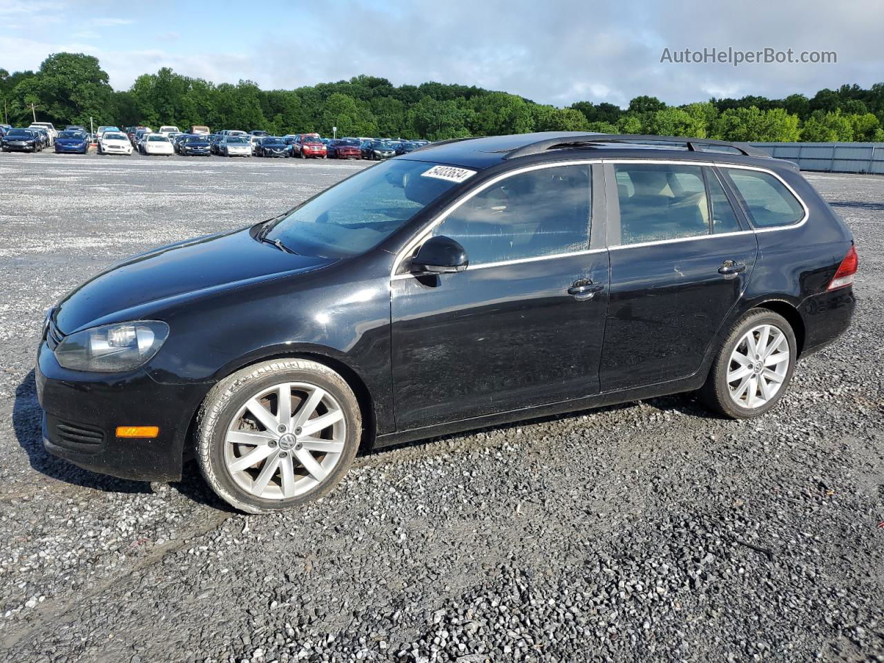 2014 Volkswagen Jetta Tdi Black vin: 3VWPL7AJ7EM625227