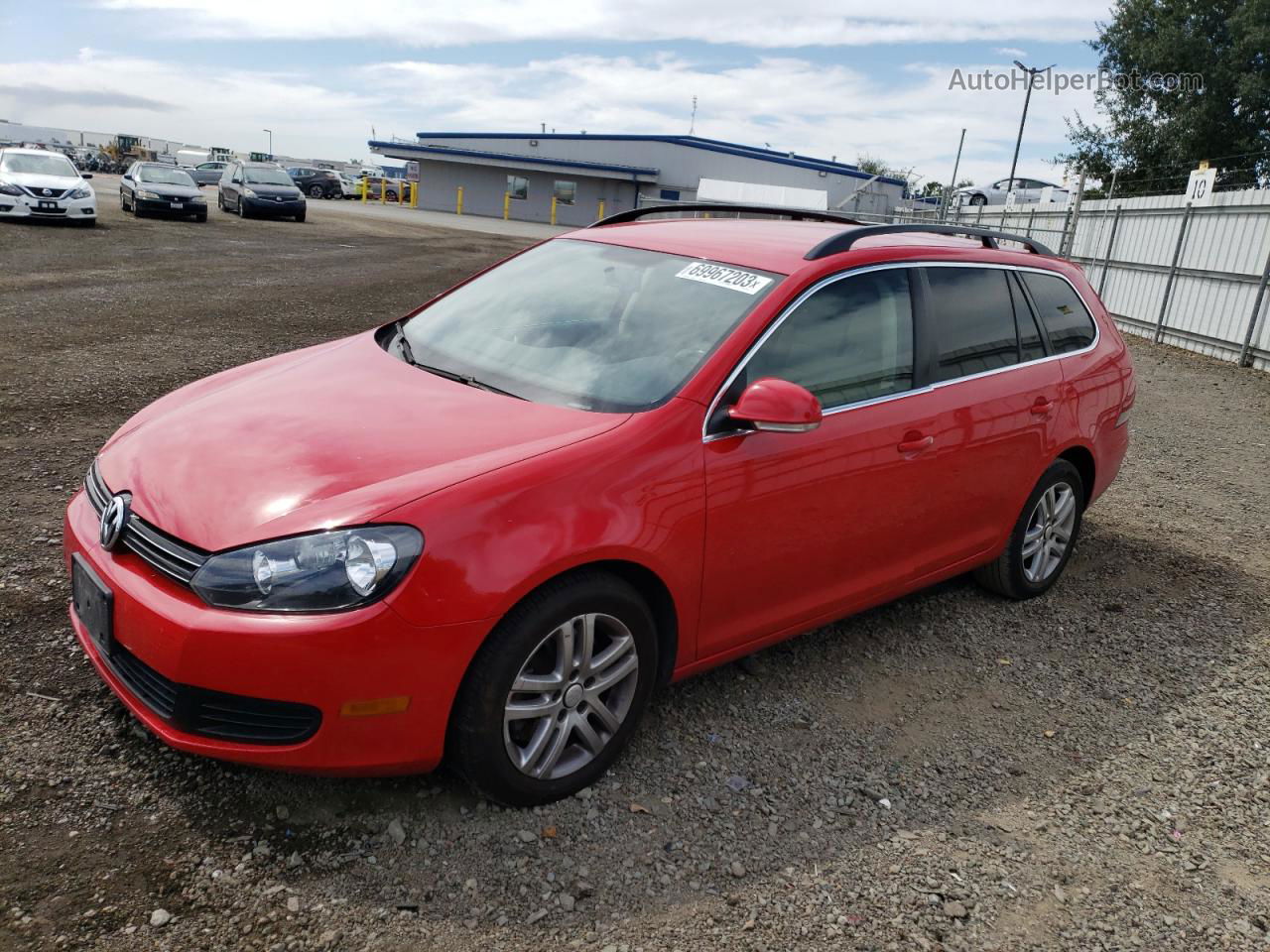 2012 Volkswagen Jetta Tdi Red vin: 3VWPL7AJ8CM614153