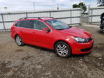 2012 Volkswagen Jetta Tdi Red vin: 3VWPL7AJ8CM614153