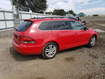 2012 Volkswagen Jetta Tdi Red vin: 3VWPL7AJ8CM614153