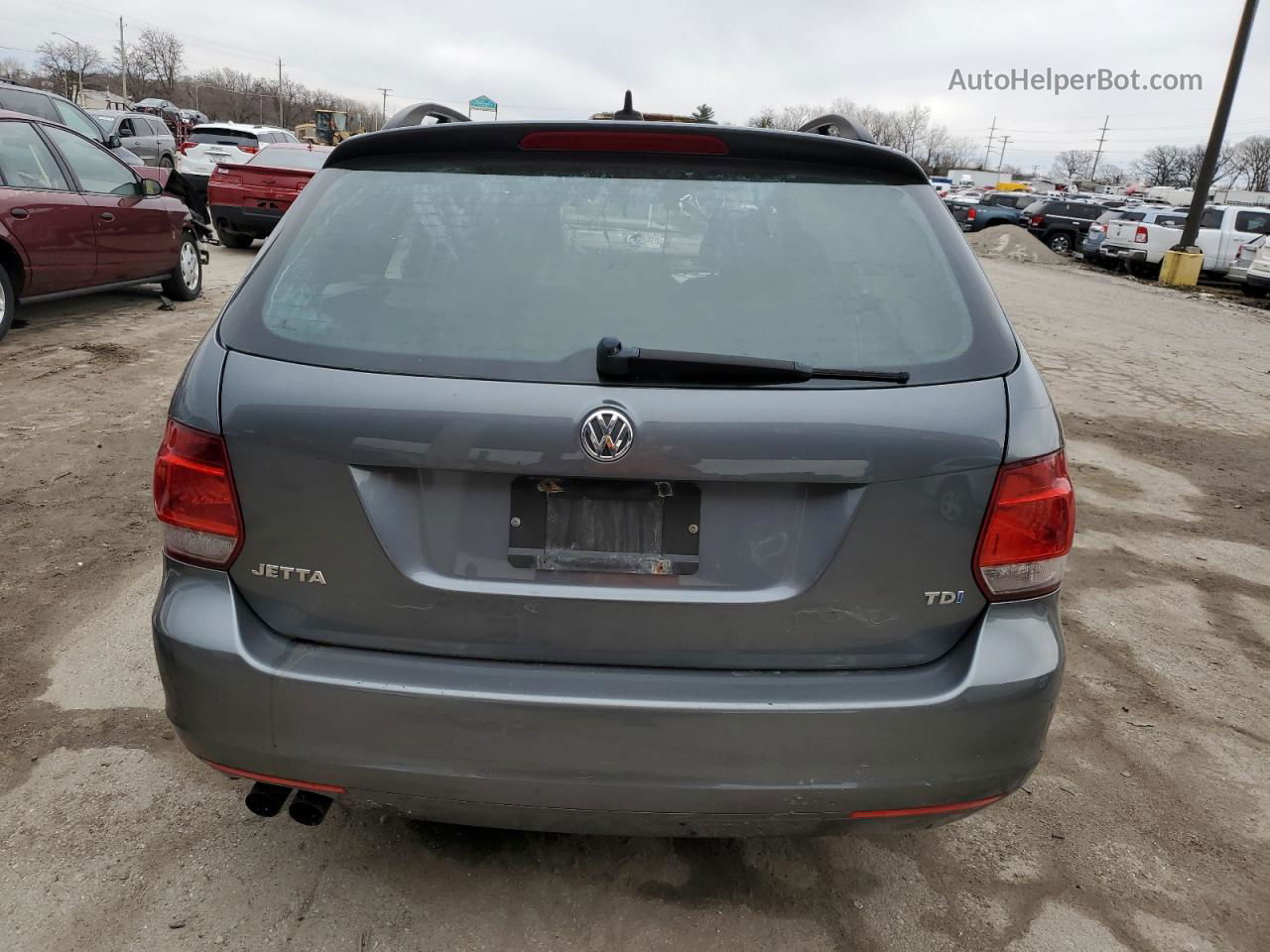 2013 Volkswagen Jetta Tdi Gray vin: 3VWPL7AJ8DM645047