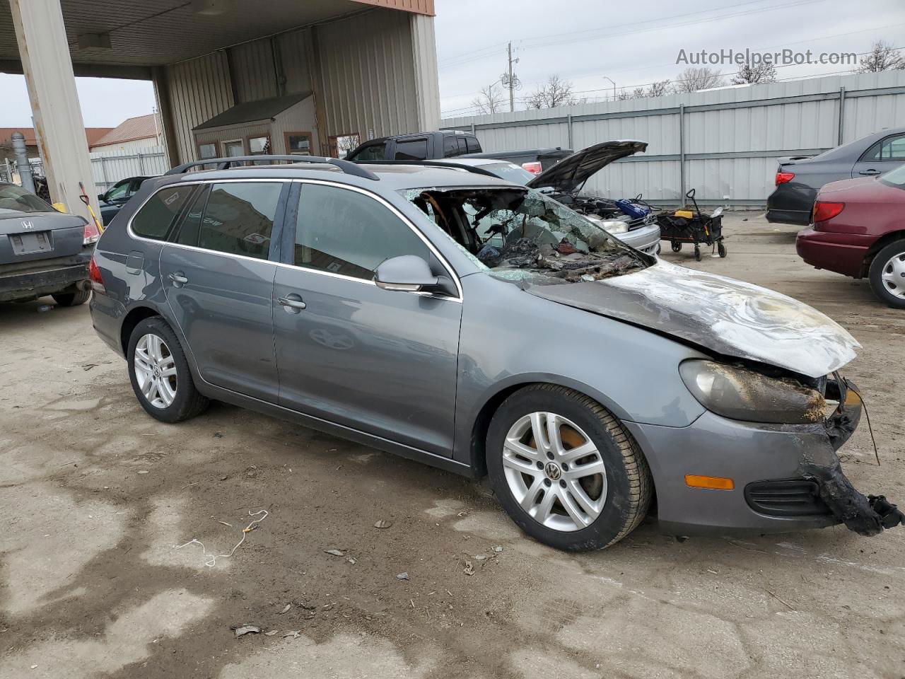 2013 Volkswagen Jetta Tdi Gray vin: 3VWPL7AJ8DM645047