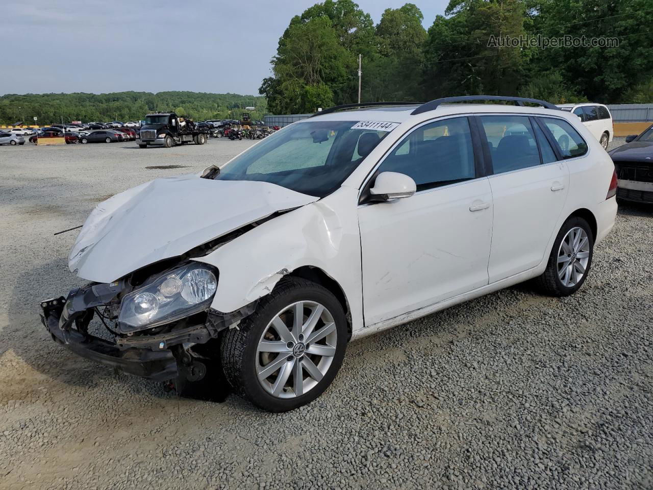 2013 Volkswagen Jetta Tdi White vin: 3VWPL7AJ8DM653262